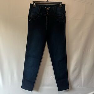 BAXTER- Butt Lifting Dark Wash Columbian Jeans Size 11